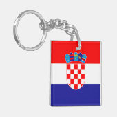 クロアチア国旗 キーホルダー (正面左)