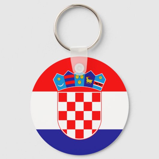 クロアチア国旗 キーホルダー (正面)