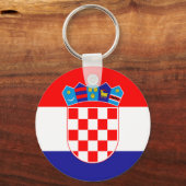 クロアチア国旗 キーホルダー (正面)