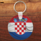 クロアチア国旗 キーホルダー (正面)