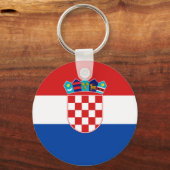 クロアチア国旗 キーホルダー (正面)