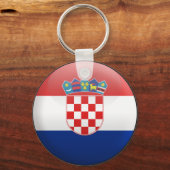 クロアチア国旗 キーホルダー (正面)