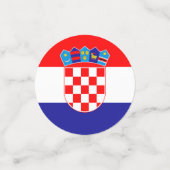 クロアチア国旗 コンフェッティ (スモール正面)