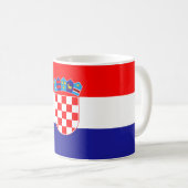 クロアチア国旗 コーヒーマグカップ (正面右)