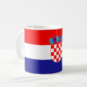 クロアチア国旗 コーヒーマグカップ (正面左)
