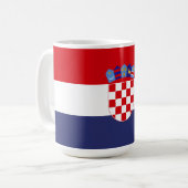 クロアチア国旗 コーヒーマグカップ (正面左)