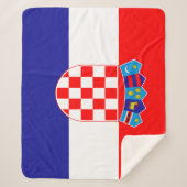 クロアチア国旗 シェルパブランケット (正面)