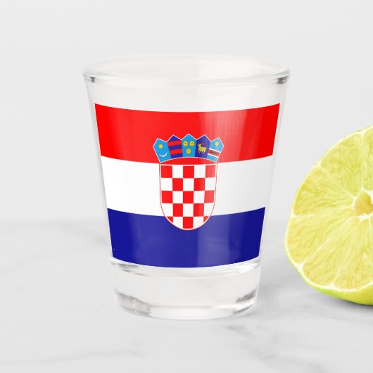 クロアチア国旗 ショットグラス (正面)