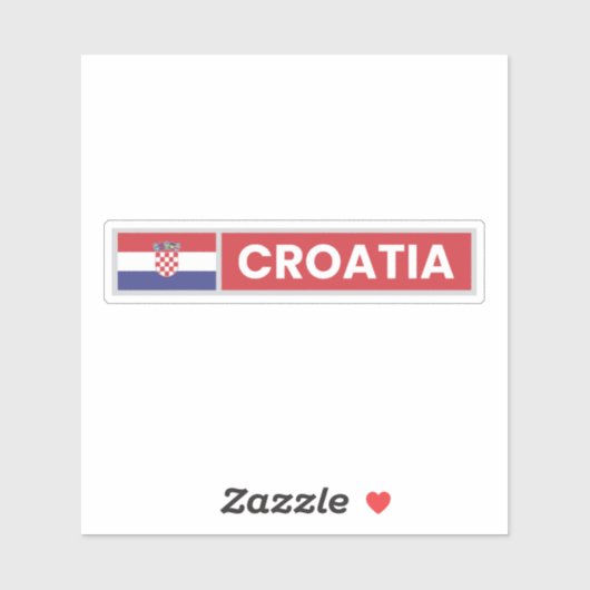 クロアチア国旗 シール (シート)
