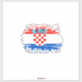 クロアチア国旗 シール (シート)