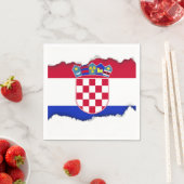 クロアチア国旗 スタンダードカクテルナプキン (インサイチュ)