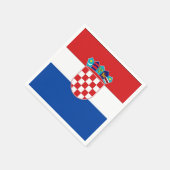 クロアチア国旗 スタンダードカクテルナプキン (角)