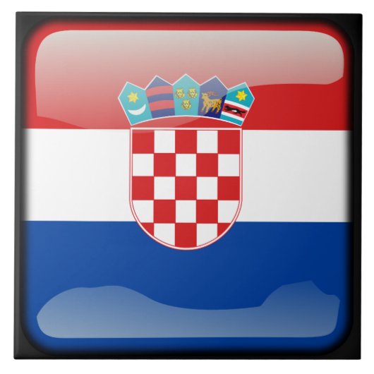 クロアチア国旗 タイル (正面)