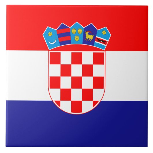 クロアチア国旗 タイル (正面)
