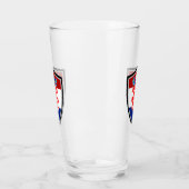 クロアチア国旗 タンブラーグラス (左)