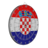 クロアチア国旗 ダーツボード (正面左)
