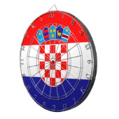 クロアチア国旗 ダーツボード (正面右)