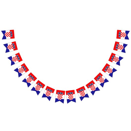 クロアチア国旗 バンティングフラッグ (全)