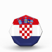 クロアチア国旗 フォトブロック (正面)