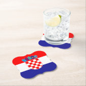 クロアチア国旗 ペーパーコースター (インサイチュ)