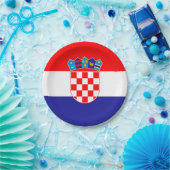 クロアチア国旗 ペーパープレート (パーティー)