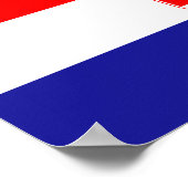 クロアチア国旗 ポスター (角)