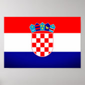 クロアチア国旗 ポスター (正面)