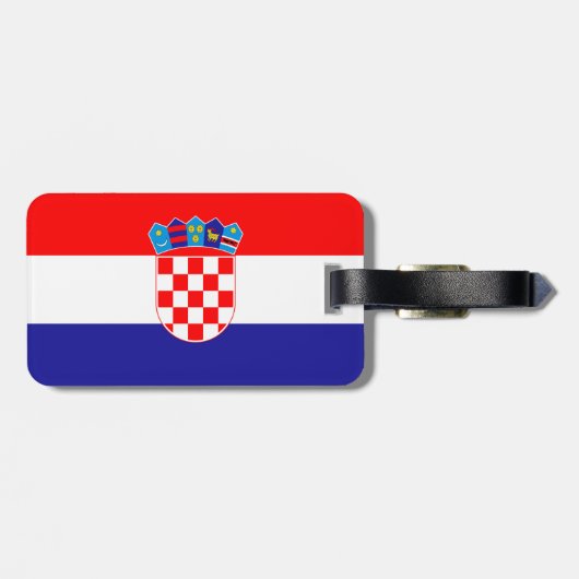クロアチア国旗 ラゲッジタグ (裏面横)