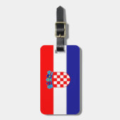 クロアチア国旗 ラゲッジタグ (正面縦)