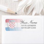 クロアチア国旗 ラベル (インサイチュ)