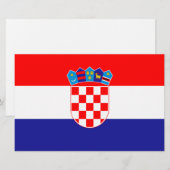 クロアチア国旗 便箋 (正面/裏面)