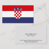 クロアチア国旗 名刺 (正面/裏面)