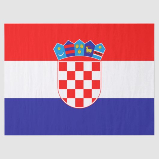クロアチア国旗 薄葉紙 (正面)