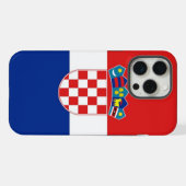 クロアチア国旗 Apple iPhone 15 Pro Max ケース (裏面横)
