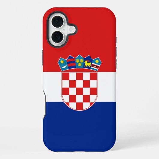 クロアチア国旗 Apple iPhone 16 Plus Mate iPhoneケース (裏面)