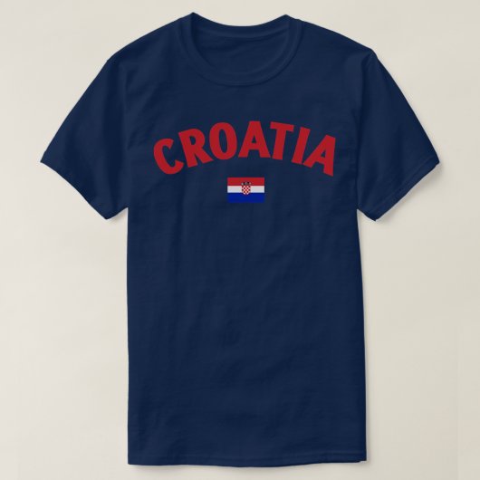 クロアチア国旗 Tシャツ (デザイン正面)