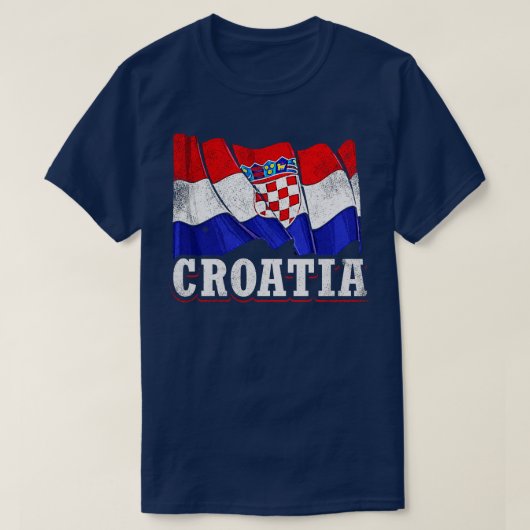 クロアチア国旗 Tシャツ (デザイン正面)