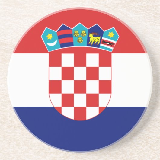 クロアチア国旗 – Trobojnica コースター (正面)