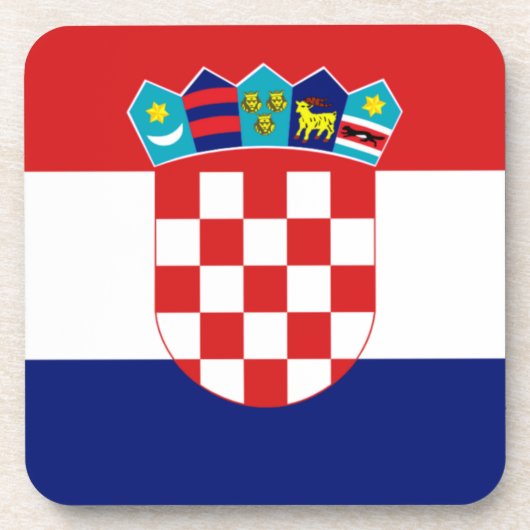 クロアチア国旗 – Trobojnica コースター (正面)