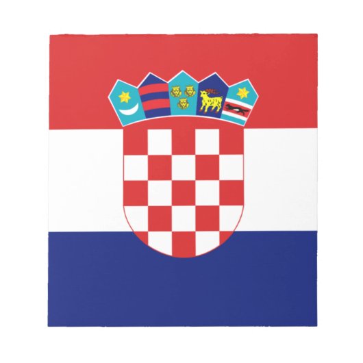 クロアチア国旗 – Trobojnica ノートパッド (正面)