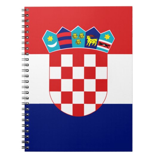 クロアチア国旗 – Trobojnica ノートブック (正面)
