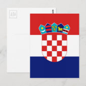 クロアチア国旗 – Trobojnica ポストカード (正面/裏面)