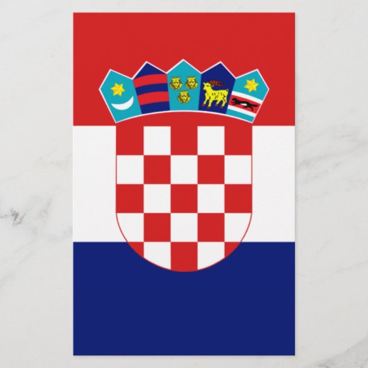 クロアチア国旗 – Trobojnica 便箋 (正面)