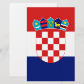 クロアチア国旗 – Trobojnica 便箋 (正面/裏面)