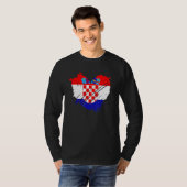 クロアチア国旗I Love Croatia Crのために私のDnaの中にある Tシャツ (正面フル)
