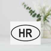 クロアチア国際的車両登録コード ポストカード (スタンド正面)