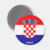 クロアチア国魅力的旗 マグネット (正面/裏面)