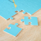 クロアチア地域の孤立した地図 ジグソーパズル (側面)