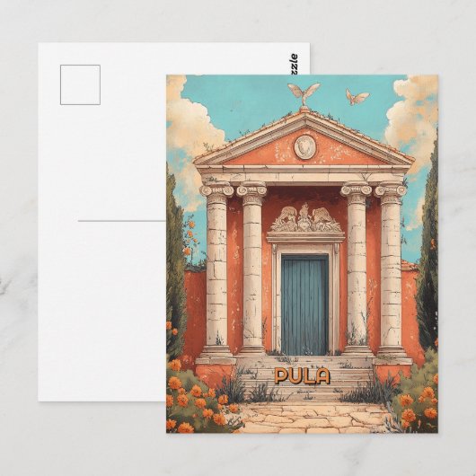 クロアチア広場 ポストカード (正面/裏面)