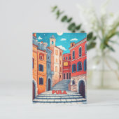 クロアチア旅行プーラ ポストカード (スタンド正面)